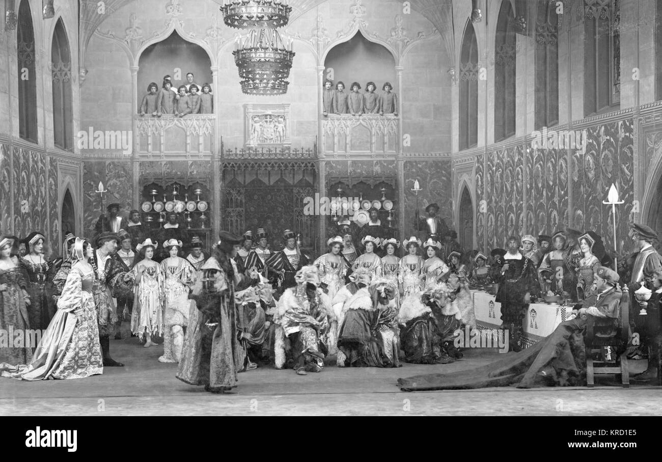 Scena di Enrico VIII di Shakespeare Foto Stock