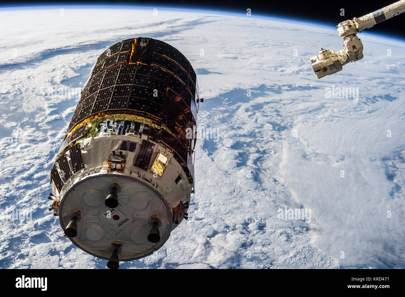 ISS-36 HTV-4 ormeggio 3 Foto Stock