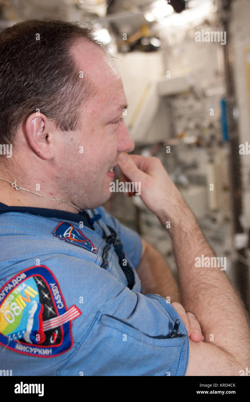 ISS-36 Alexander Misurkin in laboratorio Kibo Foto Stock