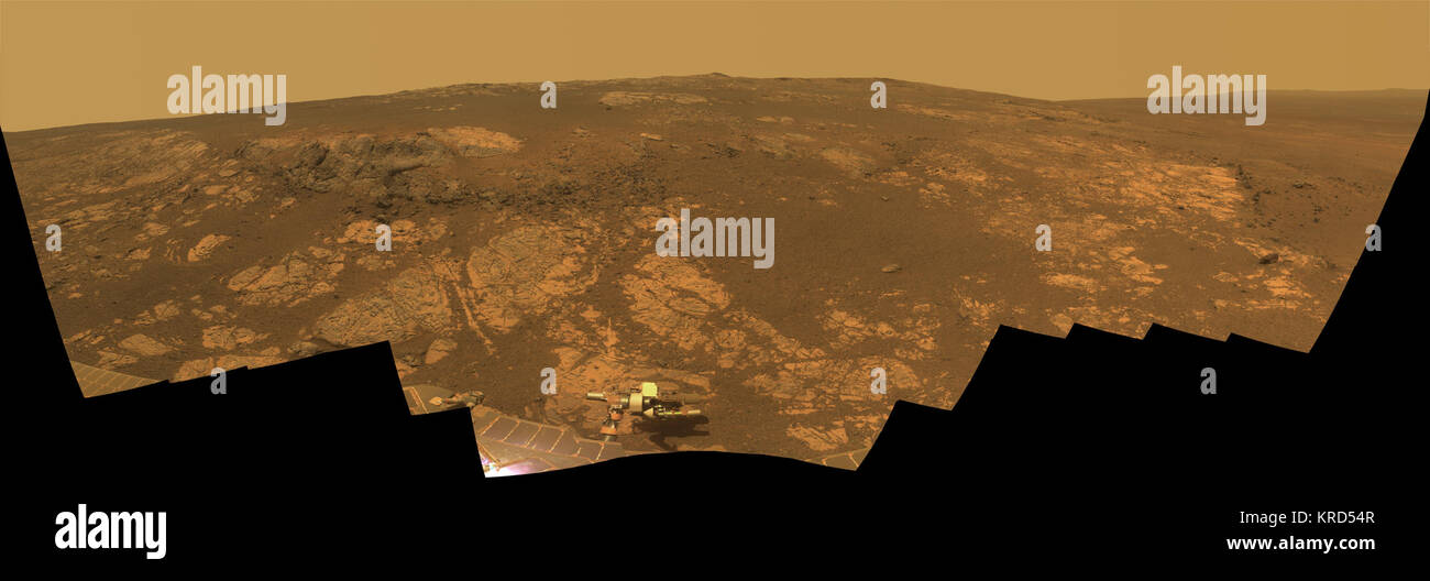 'Matijevic Hill' Panorama per Rover del nono anniversario Foto Stock