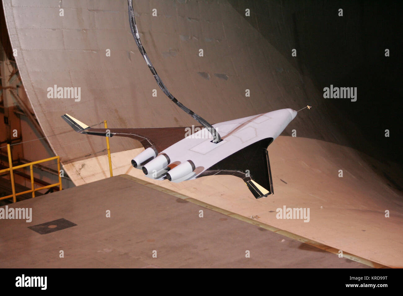 Blended Wing tunnelflight corpo Foto Stock