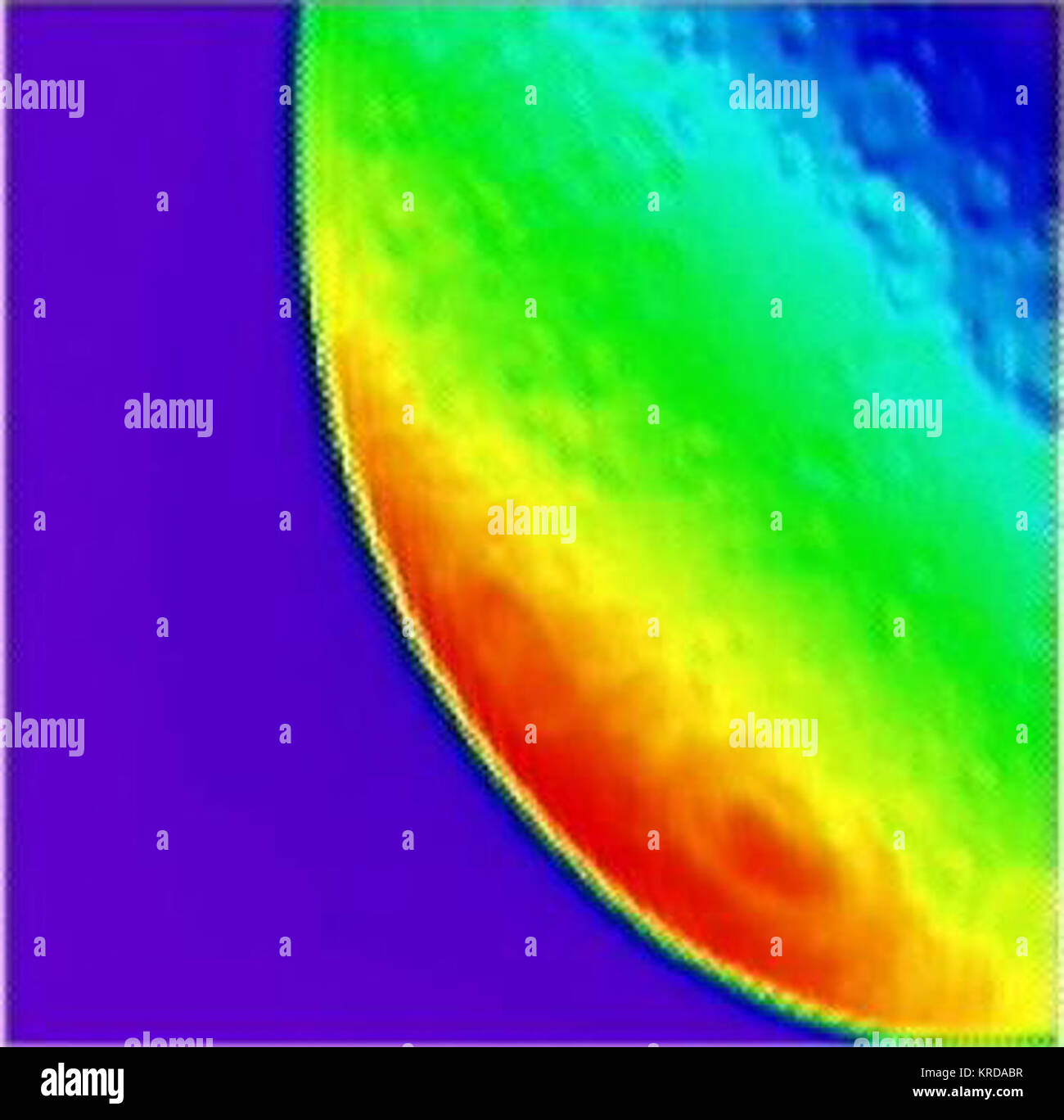 Metà telecamera a raggi infrarossi immagine della luna da LCROSS Foto Stock