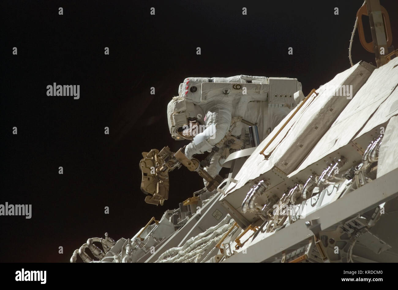 STS-117 EVA4a Foto Stock