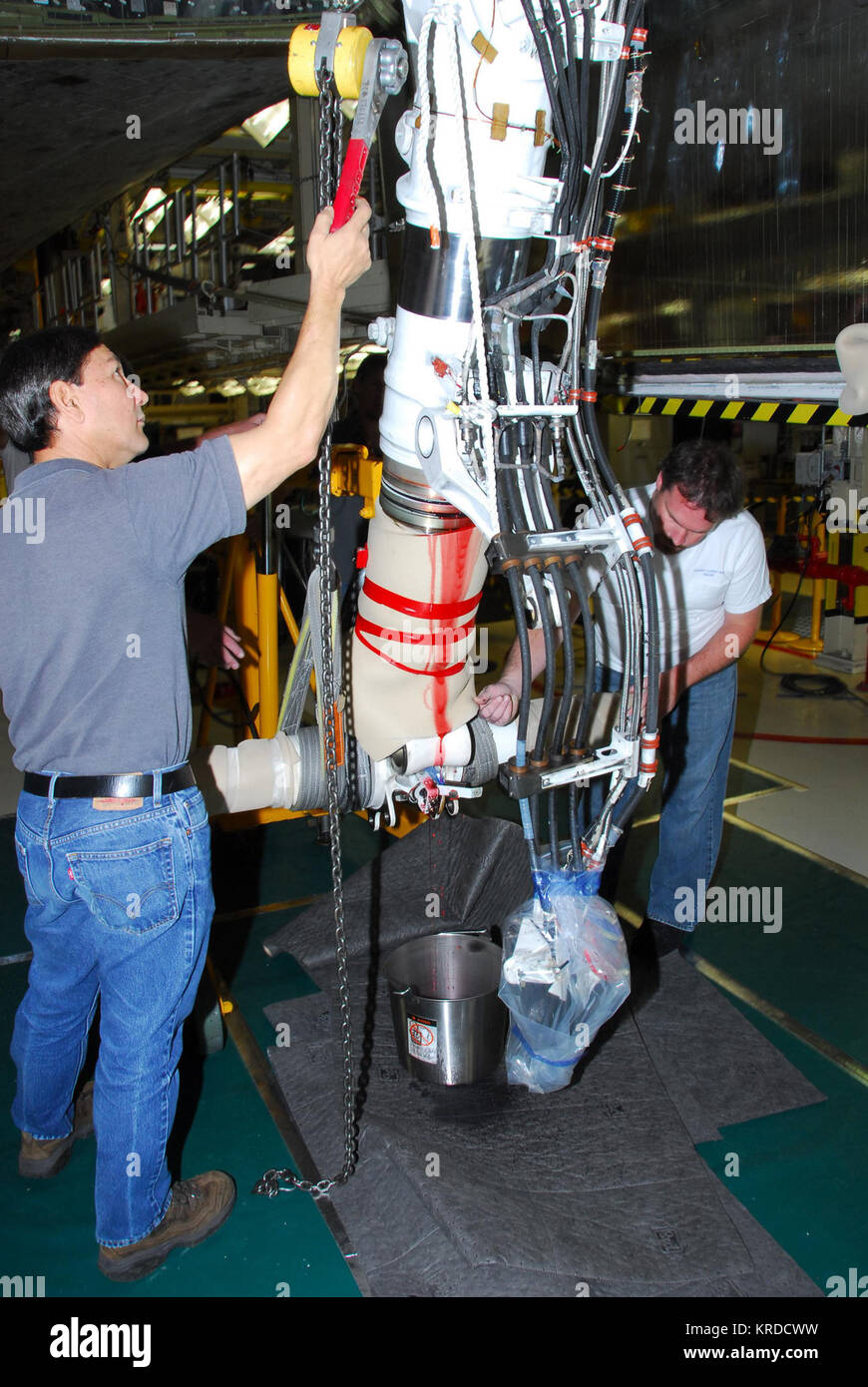 STS-120 landing gear Foto Stock