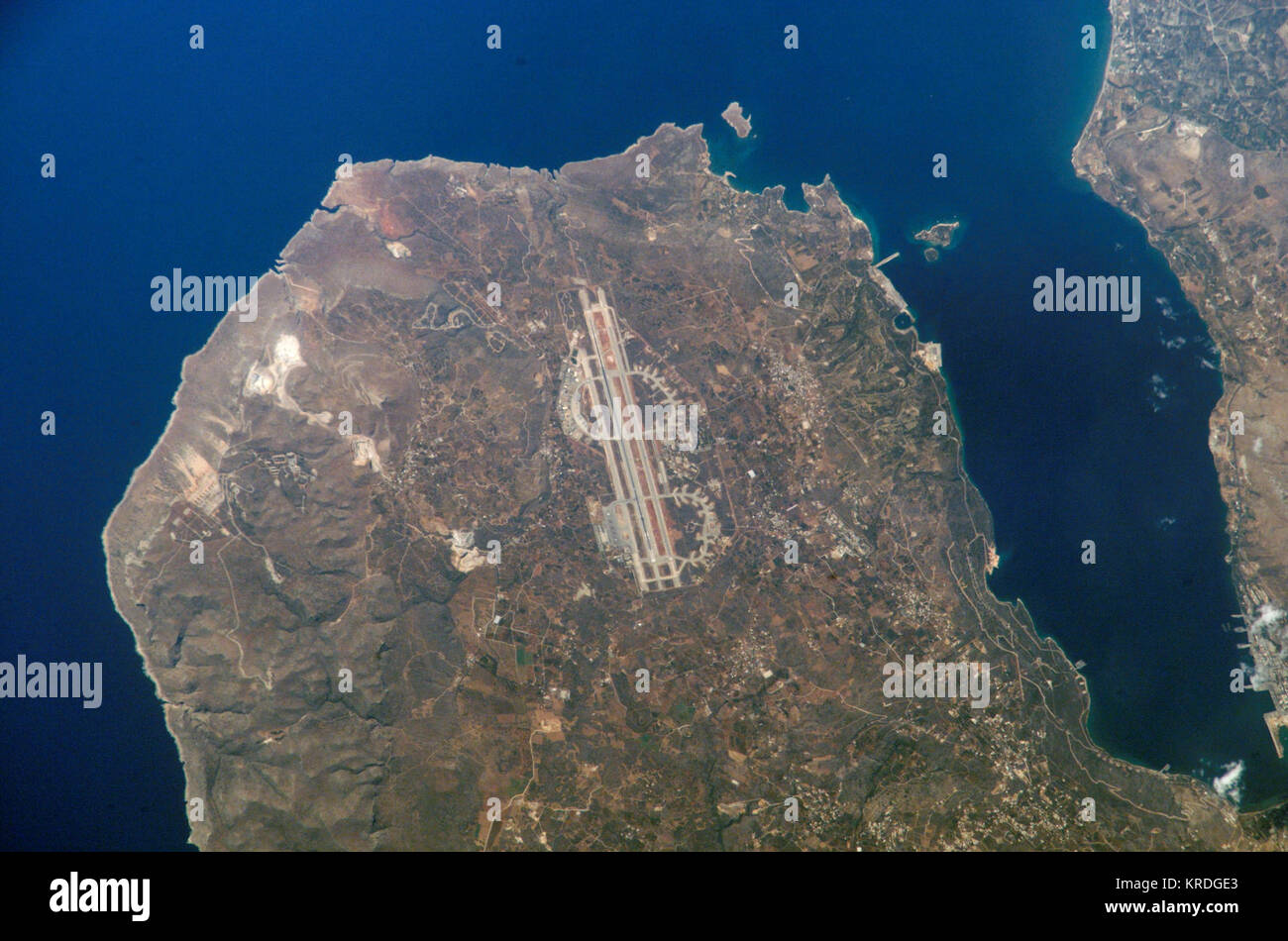 Dall'Aeroporto di Chania NASA Foto Stock