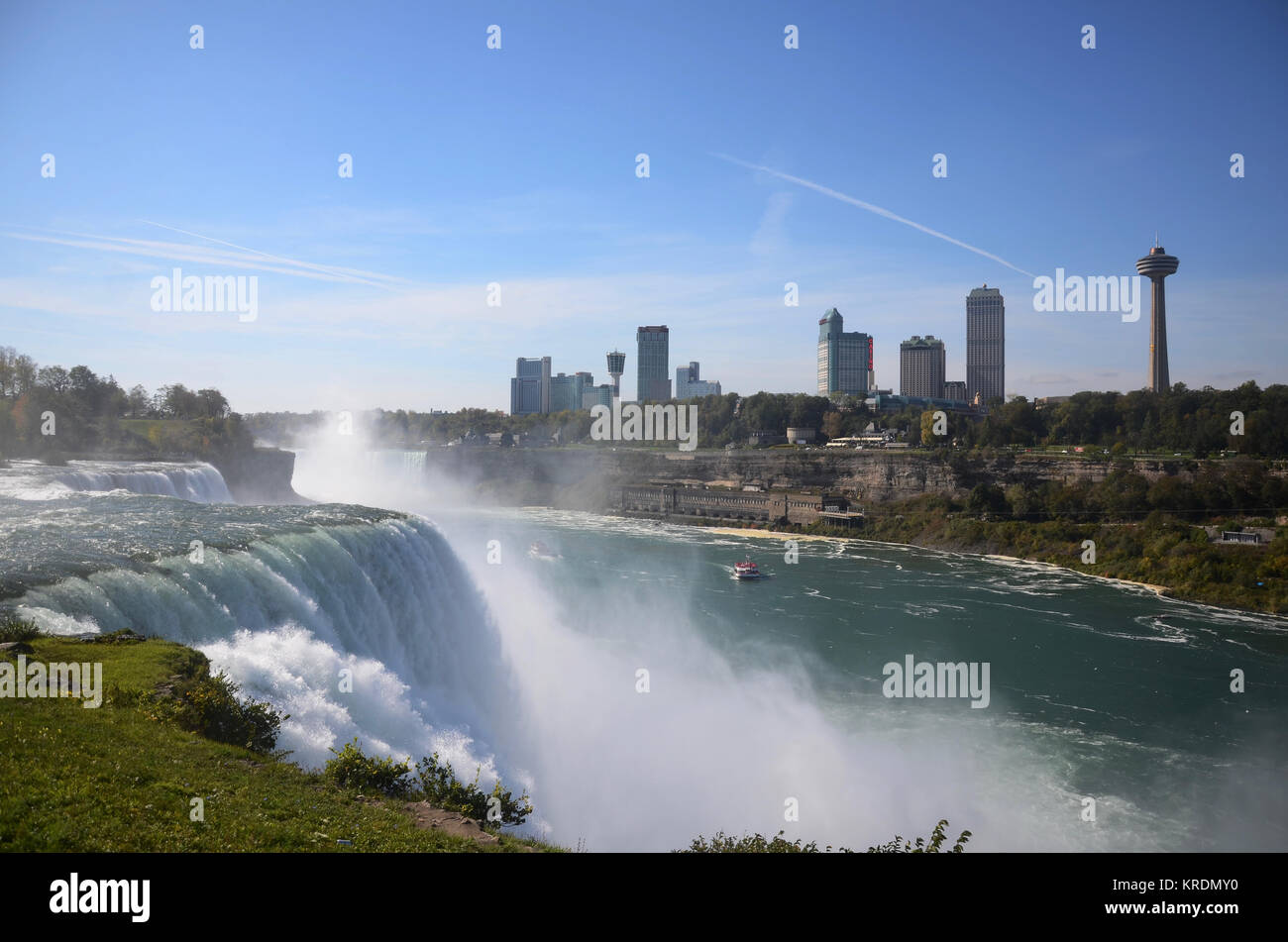 Cascate del Niagara da parte americana di Buffalo, nello Stato di New York,  Stati Uniti d'America Foto stock - Alamy