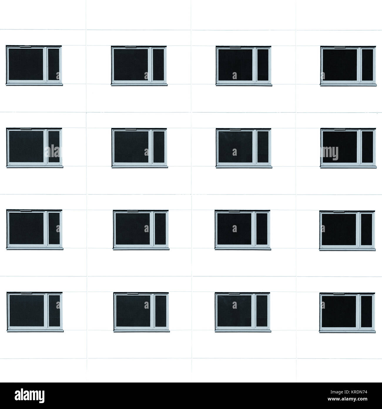 Edificio residenziale di sfondo di Windows Foto Stock