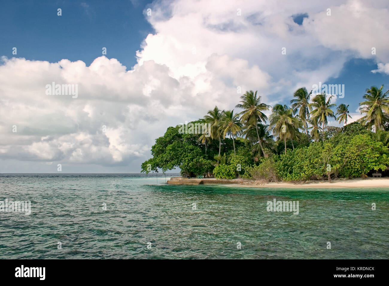 Villaggio Embudu, Malediven, Süd-Male-Atoll, Indischer Ozean Foto Stock