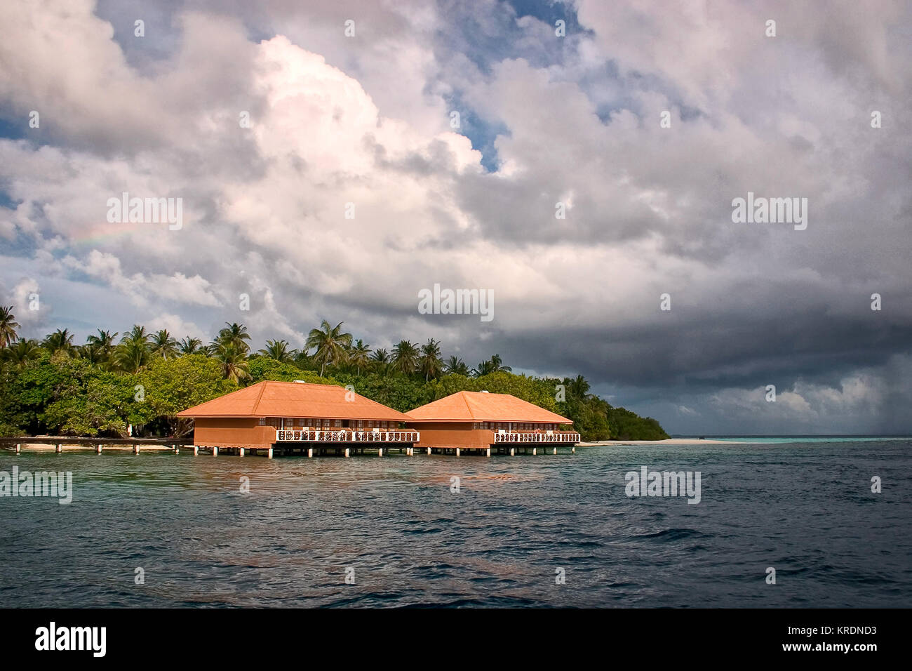 Villaggio Embudu, Malediven, Süd-Male-Atoll, Indischer Ozean Foto Stock