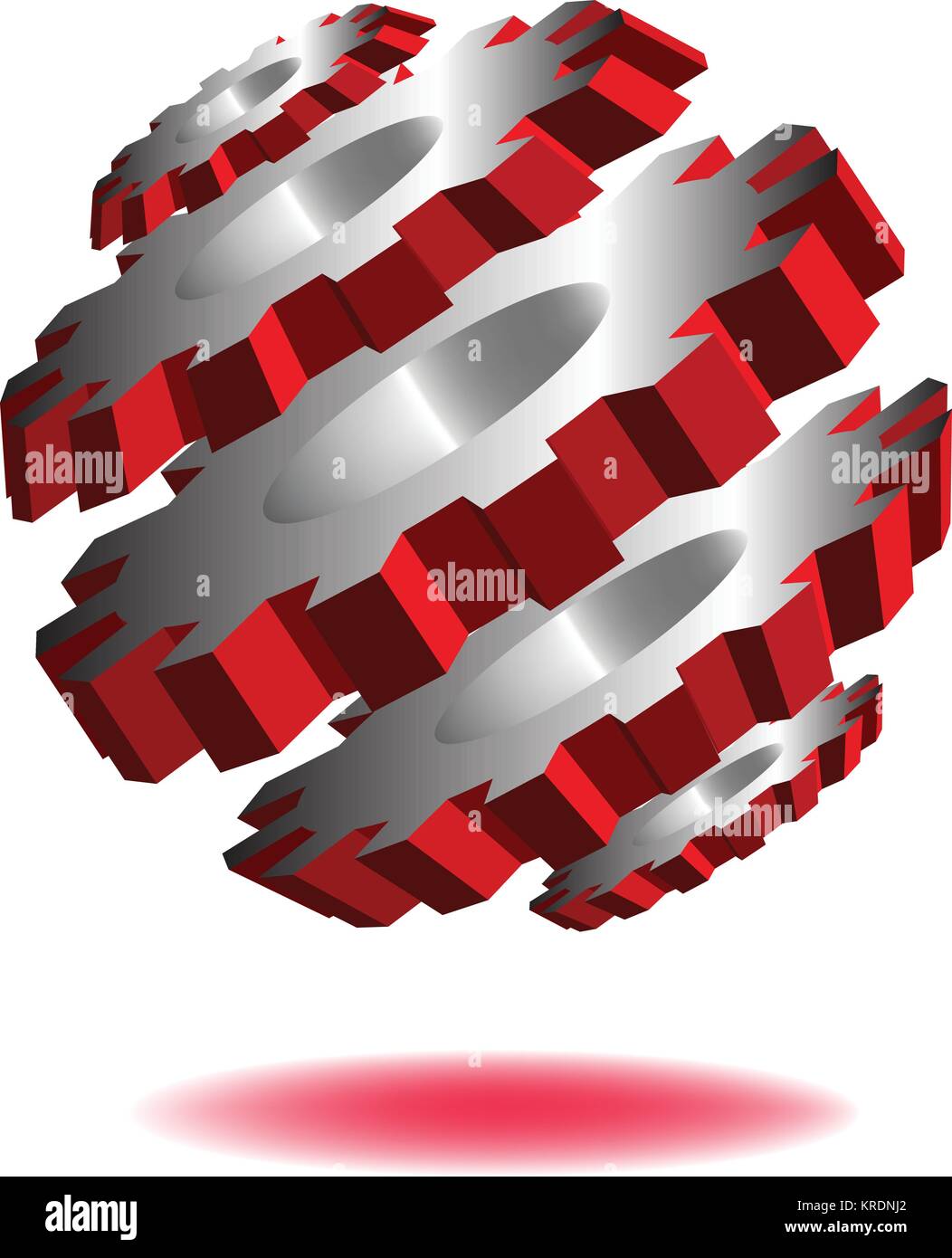 Marce facendo una sfera Illustrazione Vettoriale