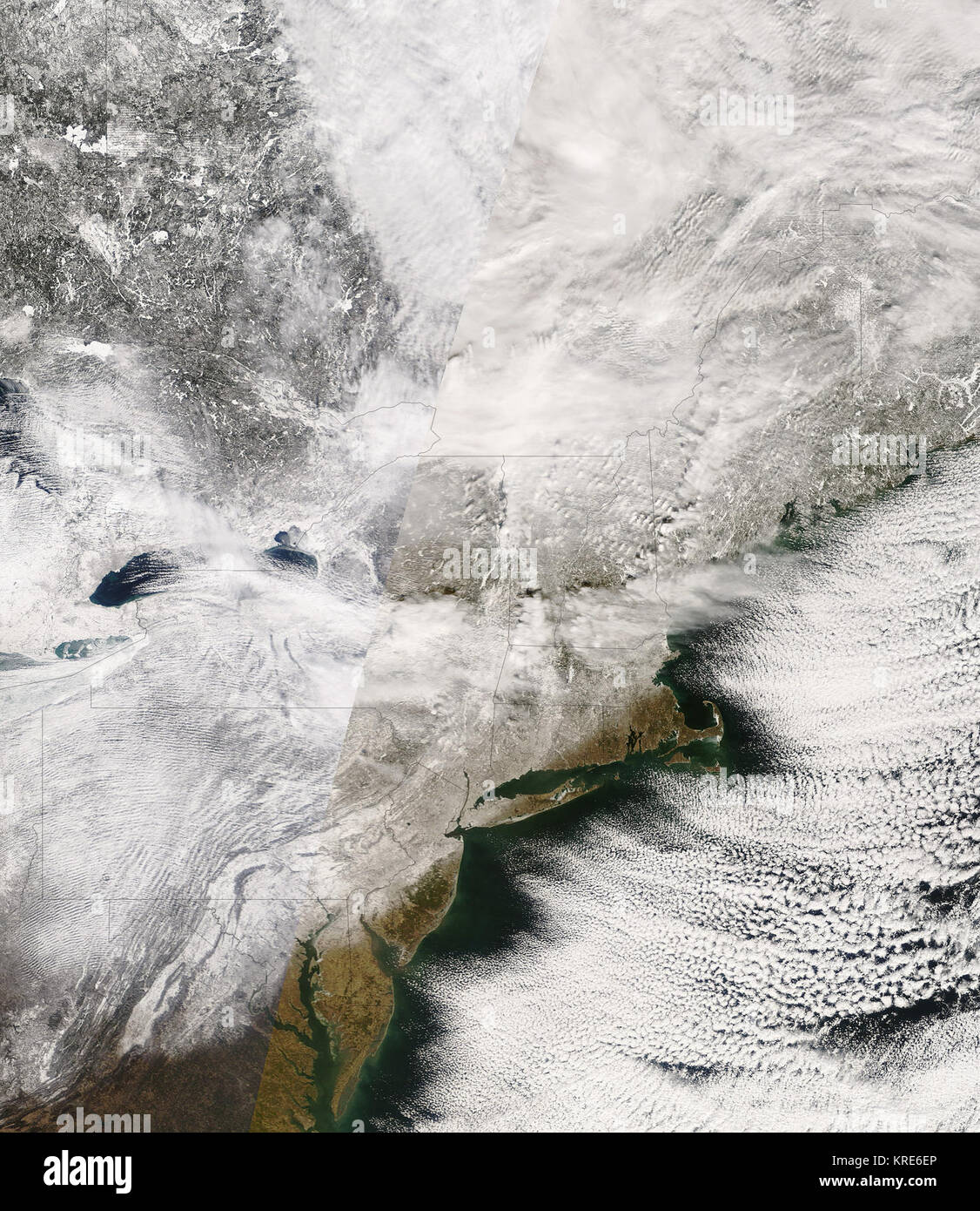 La Nuova Inghilterra membri dopo la tempesta di neve Foto Stock