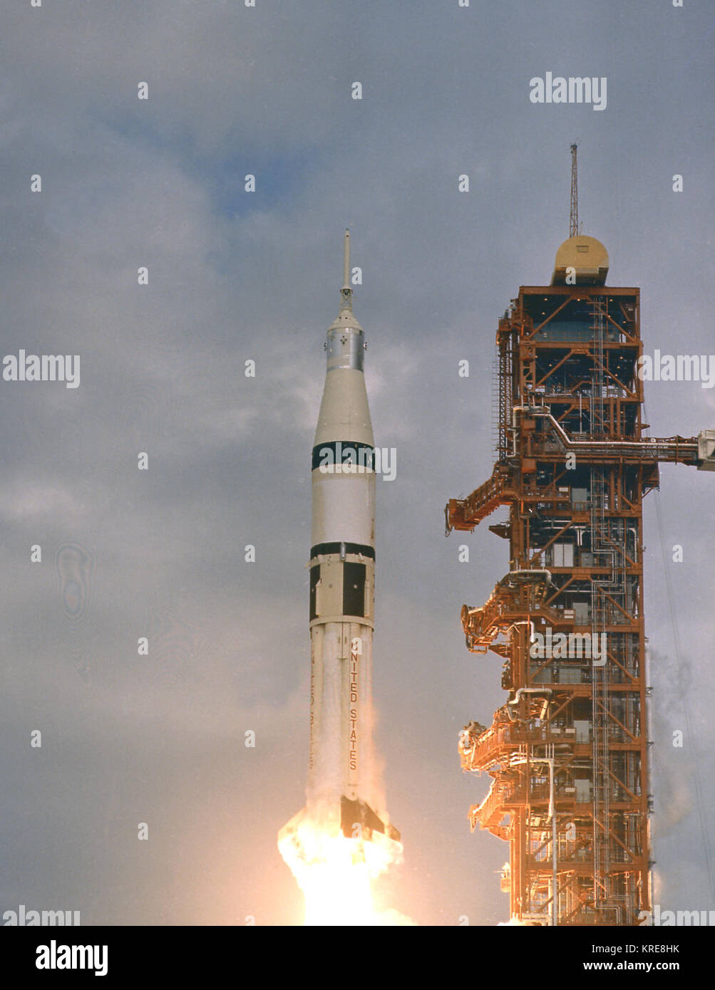 Skylab-2 lift-off, 9:00am, EDT, 5/25/73 (MIX FILE) Saturn IB SA-206 Lancio Foto Stock