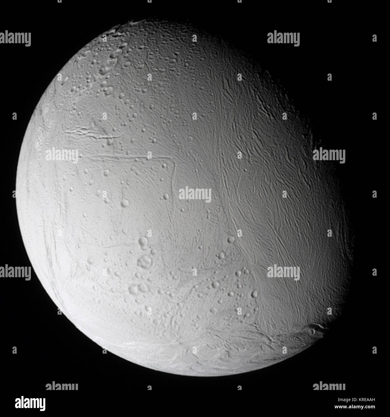 Enceladus nord Foto Stock