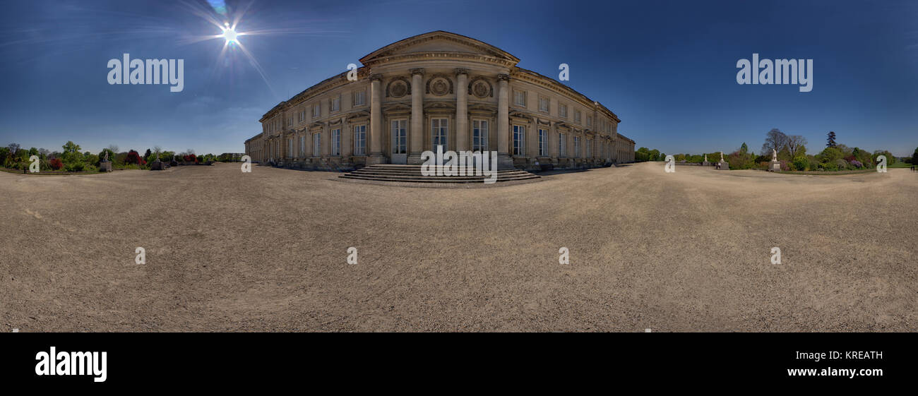 Un 360 panorama del palazzo di Compiègne, Francia Foto Stock