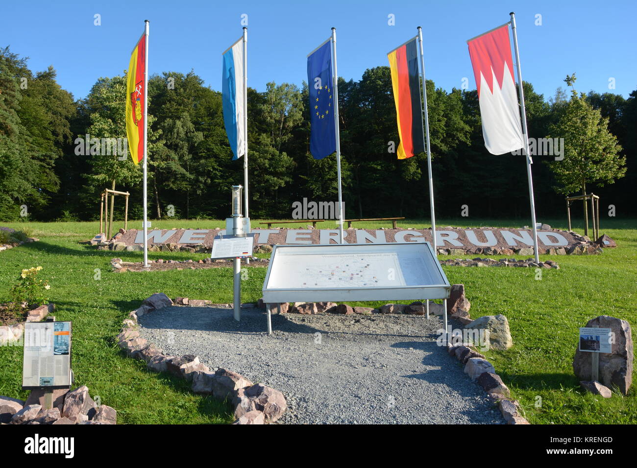 Cuore dell'UE - Unione europea in westerngrund Foto Stock