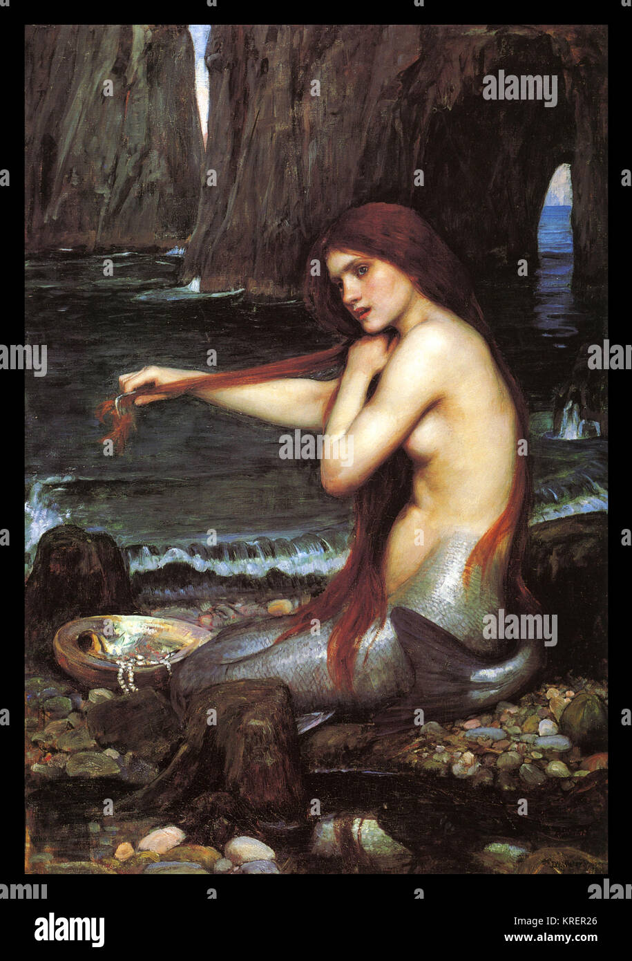 Una sirena Foto Stock