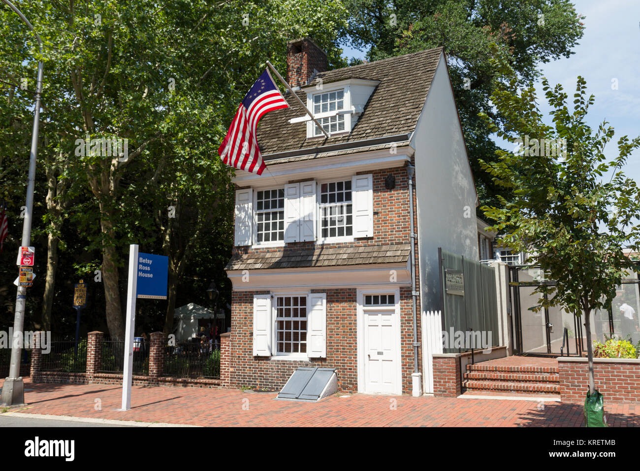 La Casa di Betsy Ross a Philadelphia, Pennsylvania, Stati Uniti. Foto Stock