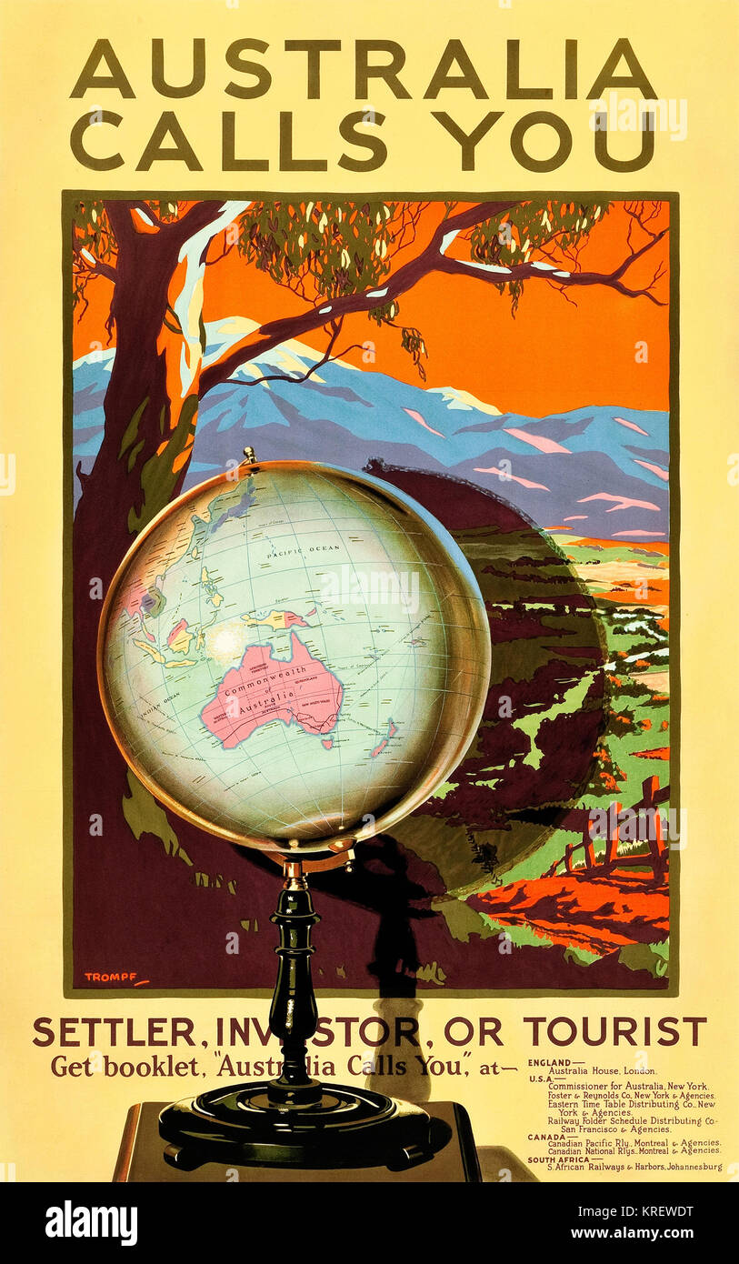Australia vi chiama Foto Stock