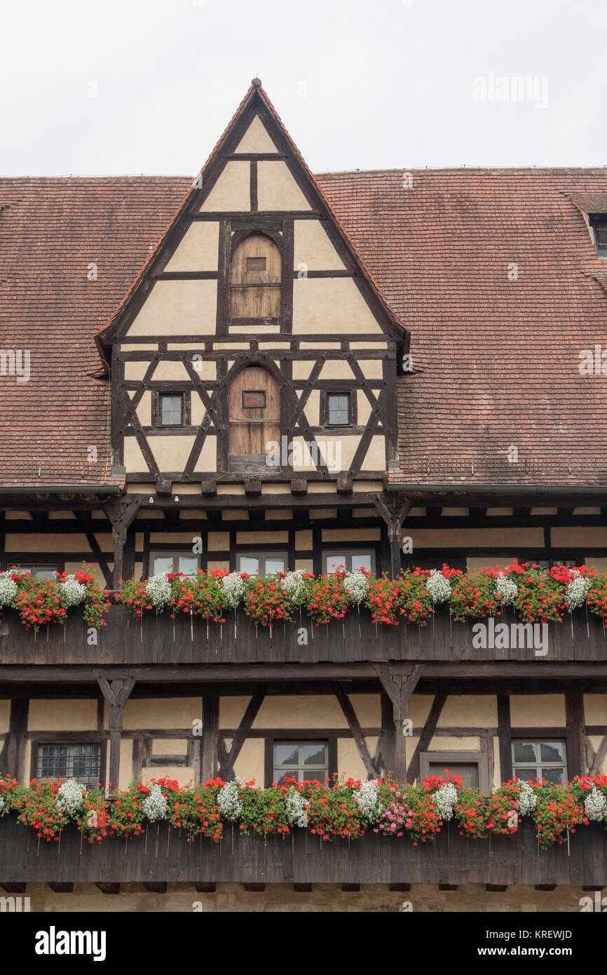 Alte Hofhaltung, vecchio cortile, Museo Storico della città di Bamberg, Baviera, Germania Foto Stock