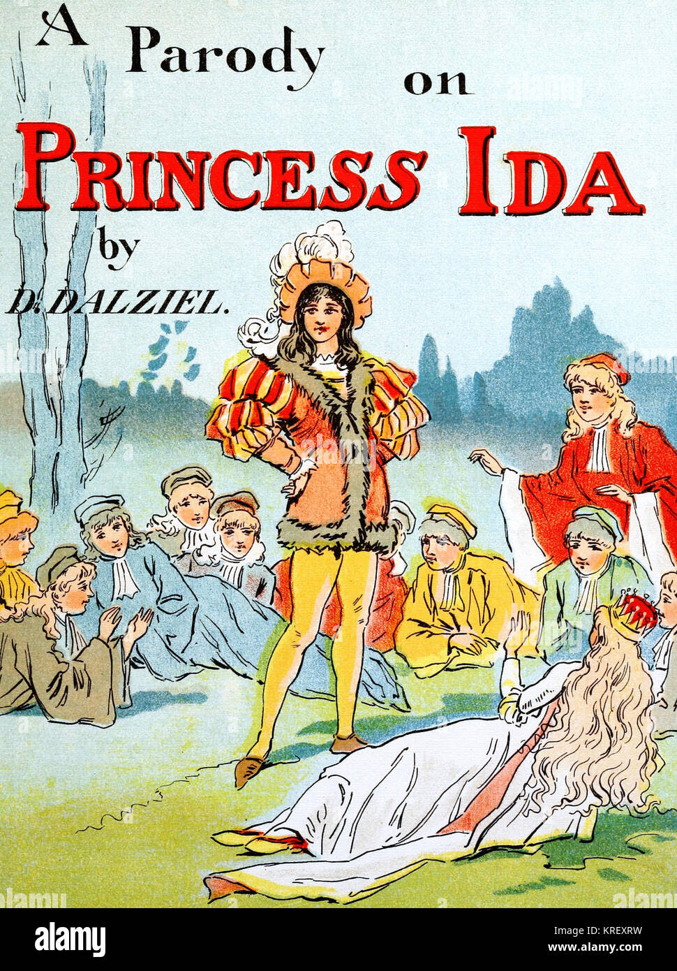 La parodia di Princess Ida (titolo pagina) Foto Stock