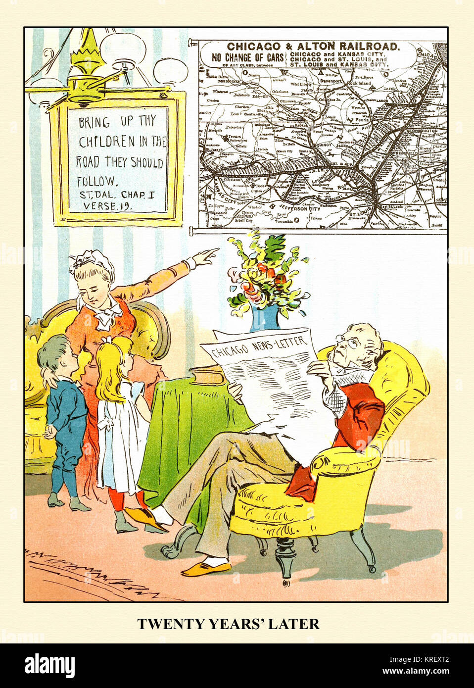 La parodia di Princess Ida; venti anni più tardi Foto Stock