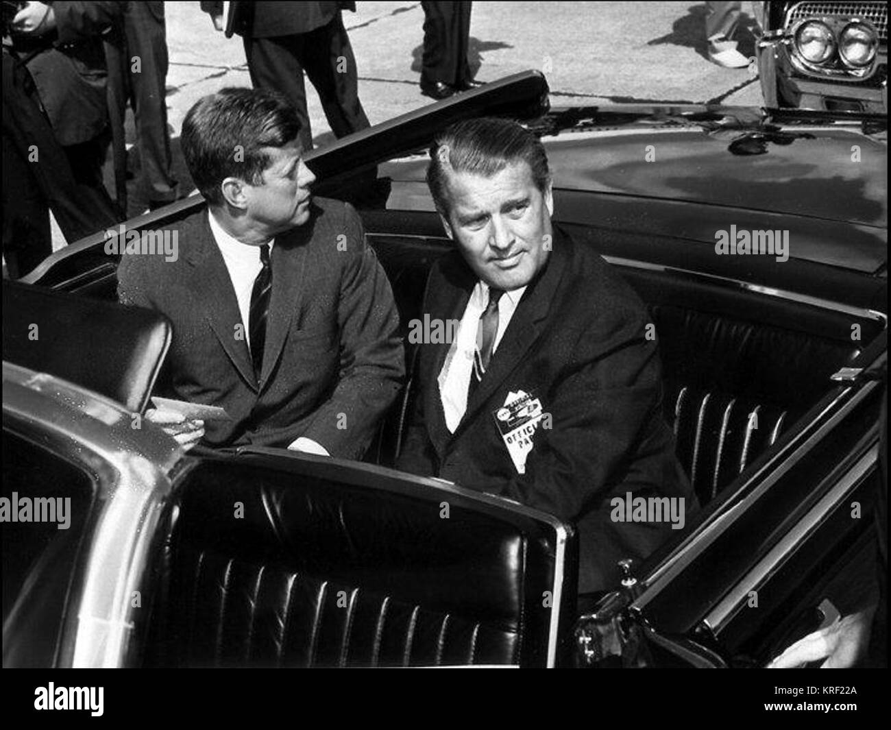Il presidente John F. Kennedy e il dottor Wernher von Braun 1962 Foto Stock
