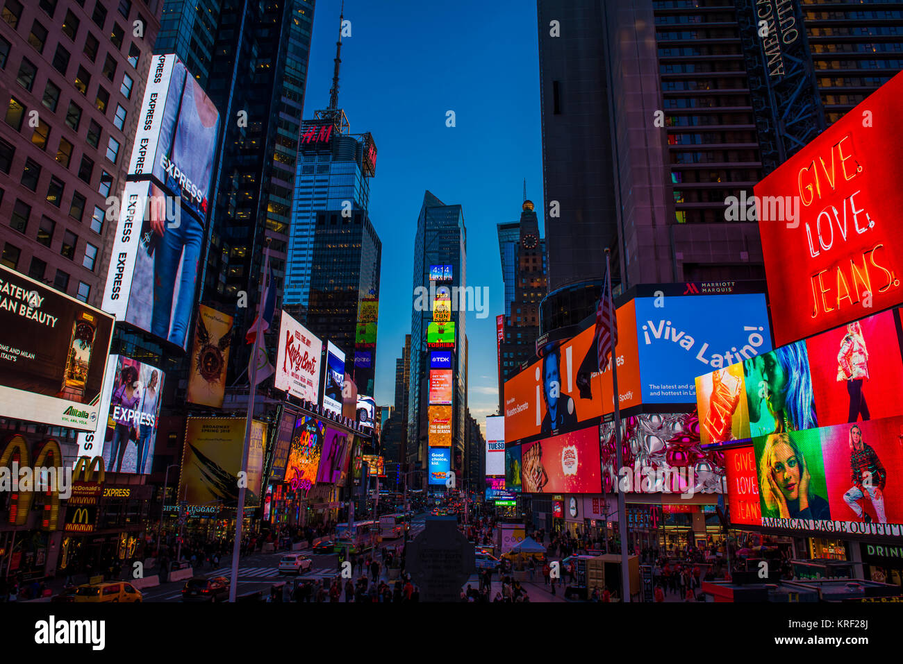 Times Square a New York City Foto Stock