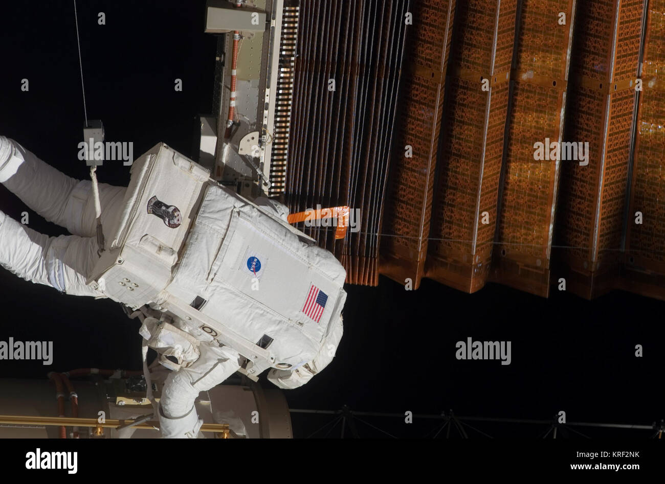 STS-117 EVA3b Foto Stock