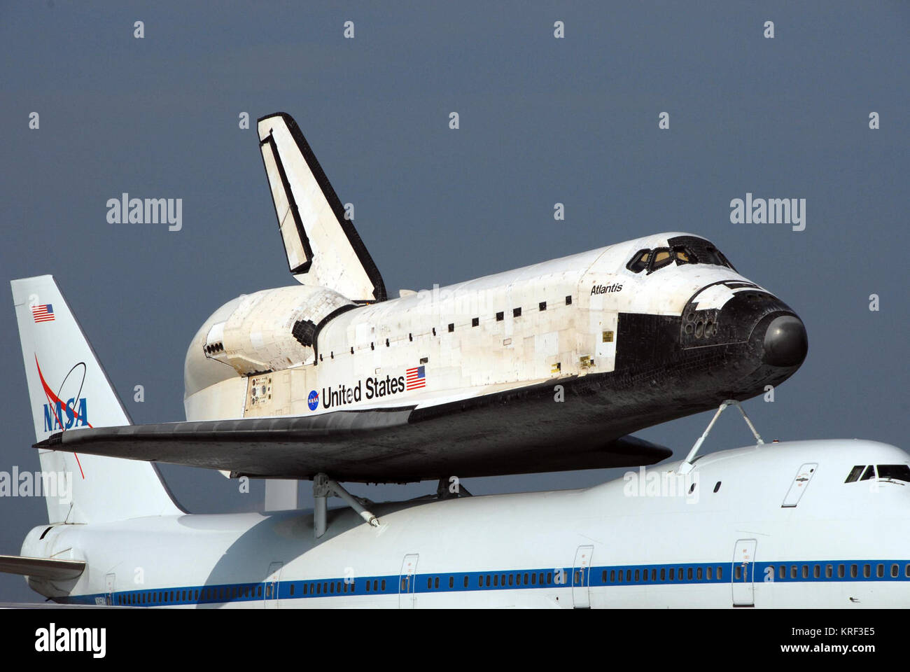 STS117ShuttleSCACloseup Foto Stock