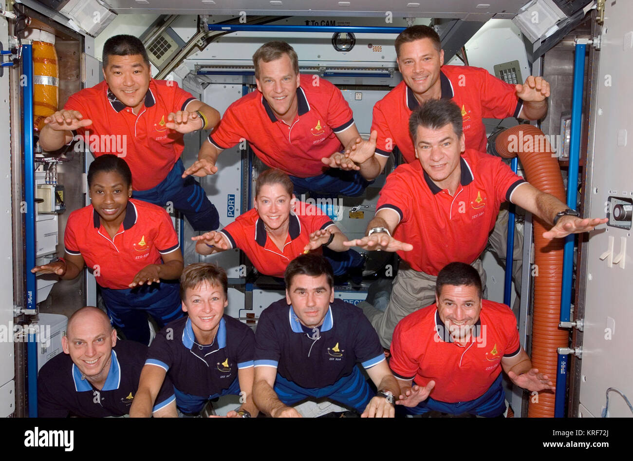 STS-120 due equipaggi Foto Stock