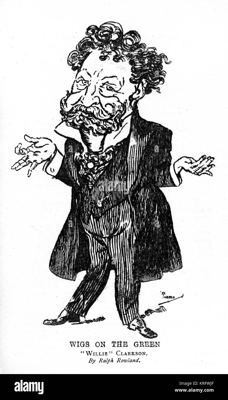 William Berry "Willy' Clarkson (1861 - 12 ottobre 1934), in costume teatrale designer e wigmaker. Data: 1929 Foto Stock