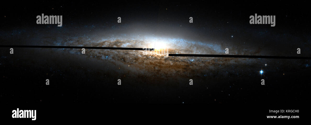 NGC 2683 Hubble mosaic Foto Stock