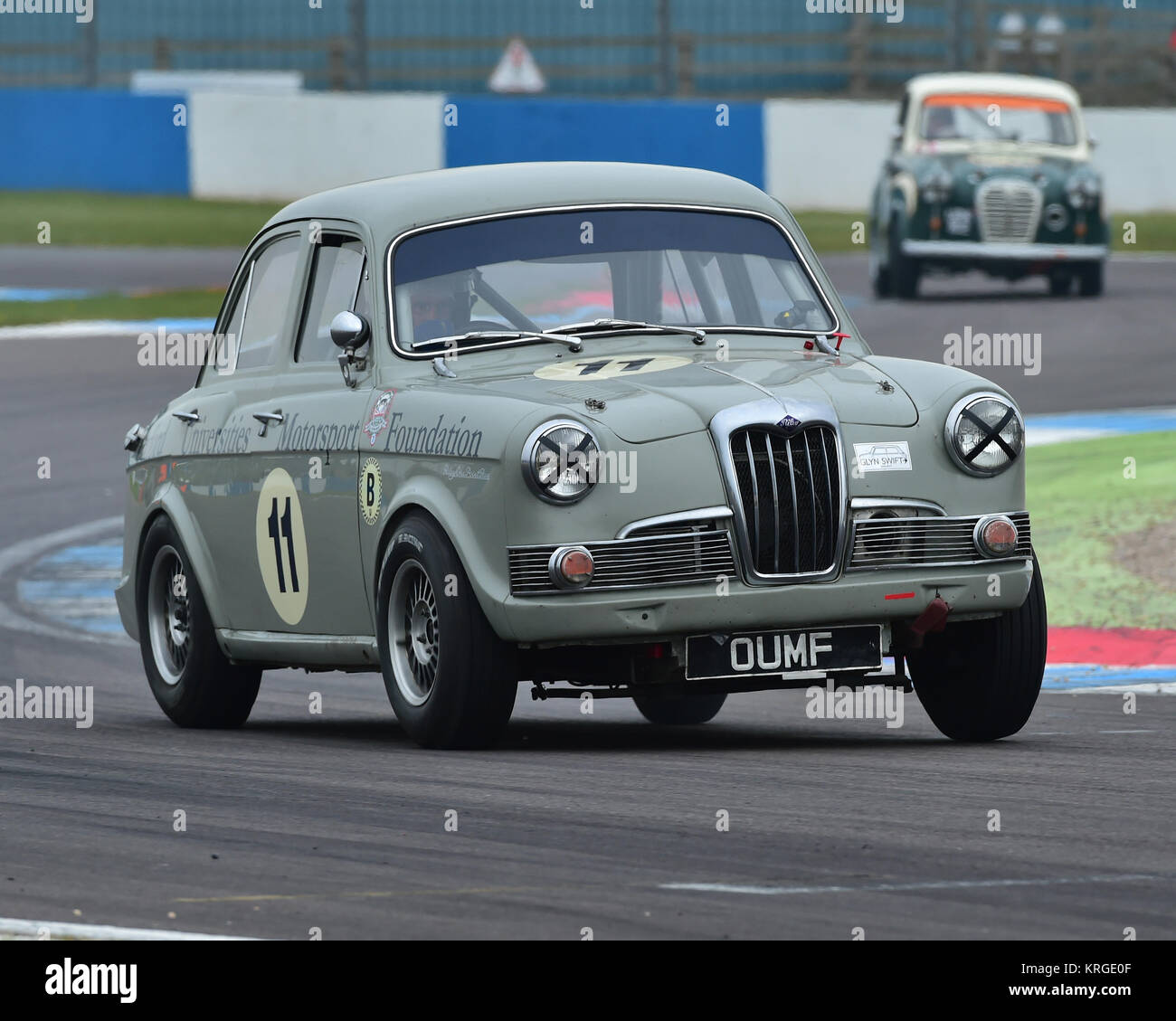Ding Boston, Riley unidirezionale-cinque, HRDC, Coys trofeo, Pre-66 Touring Cars, Donington storica festa, 2017, motor racing, motor sport, motorsport, Foto Stock