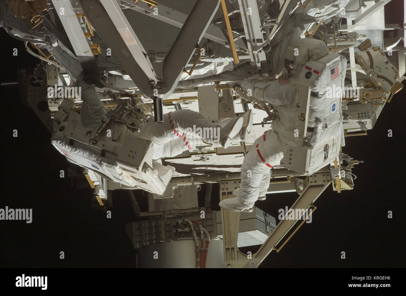 STS-117 EVA4c Foto Stock