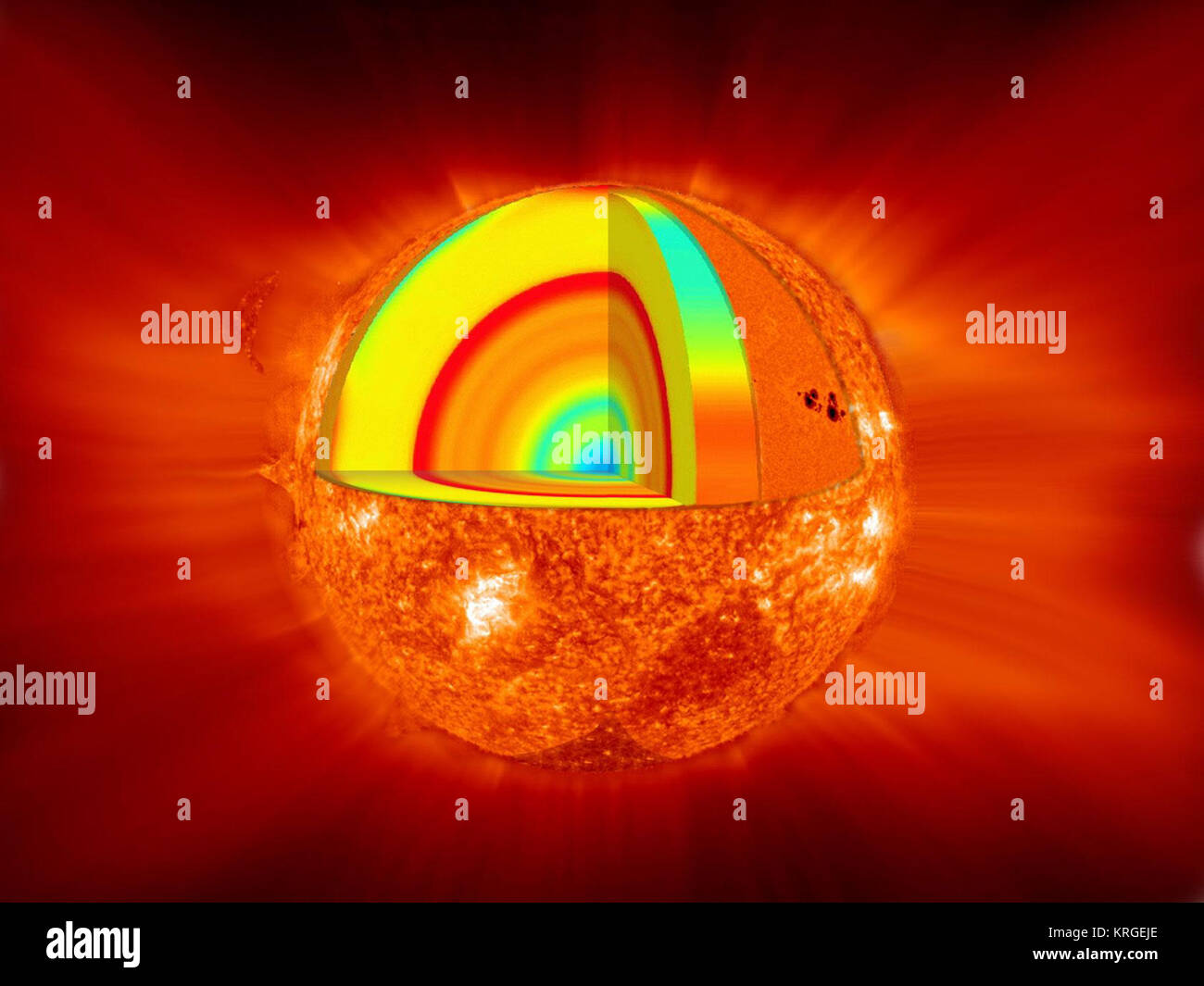 469368principali strati sole pieno non marcato Foto Stock