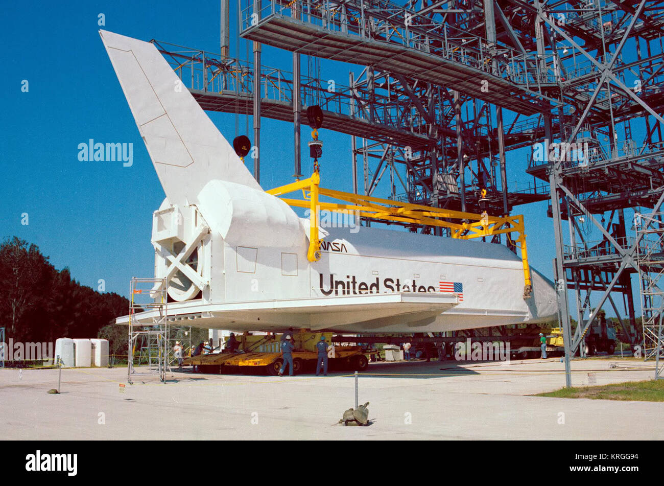 Lo Space Shuttle Orbiter modello Pathfinder Foto Stock