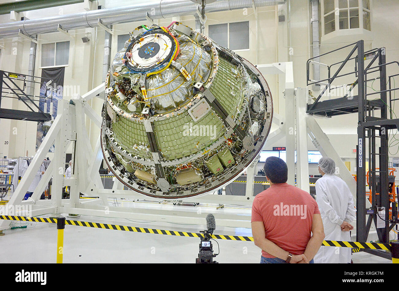 EFT-1 Orion peso e il centro di gravità il test Foto Stock