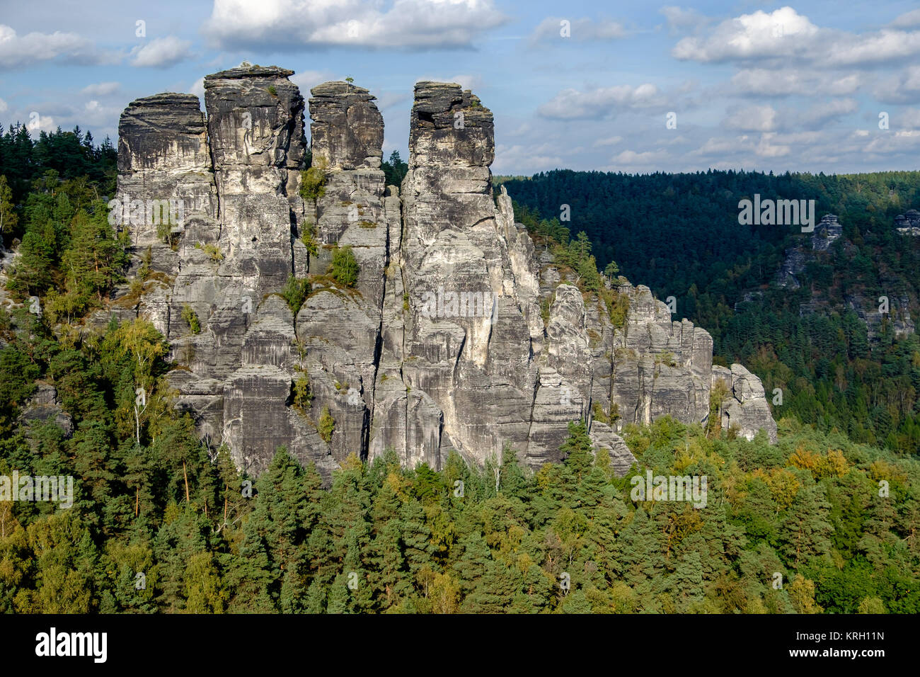Parco nazionale di Svizzera sassone Svizzera sassone bastei Foto Stock
