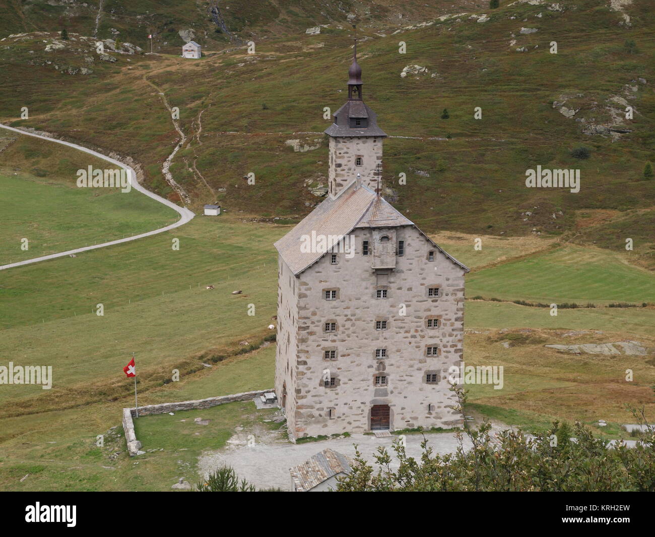 Altes Hospiz auf dem Simplon Foto Stock