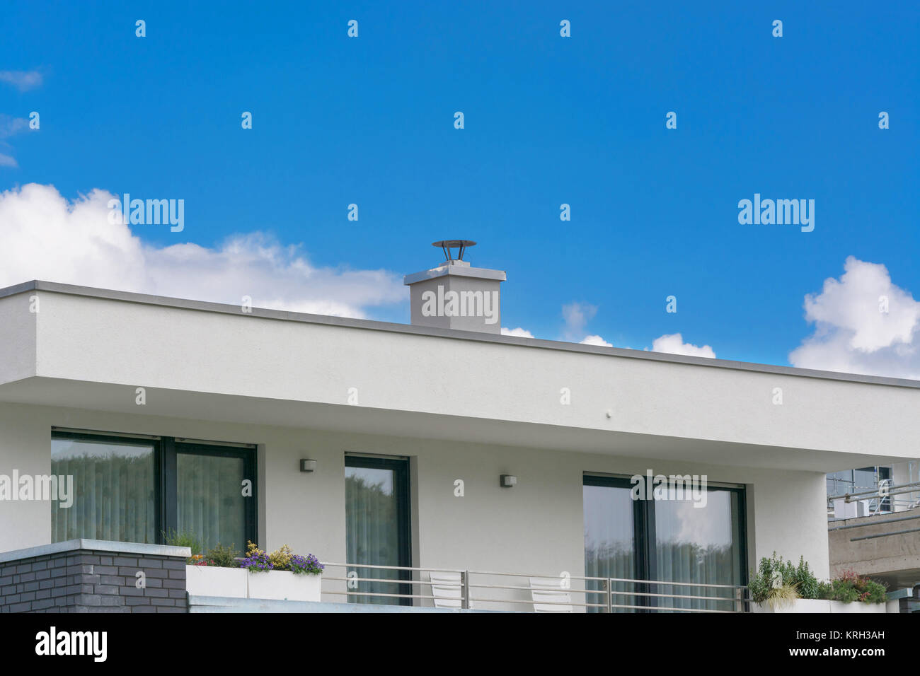 Piano di un moderno palazzo residenziale Foto Stock