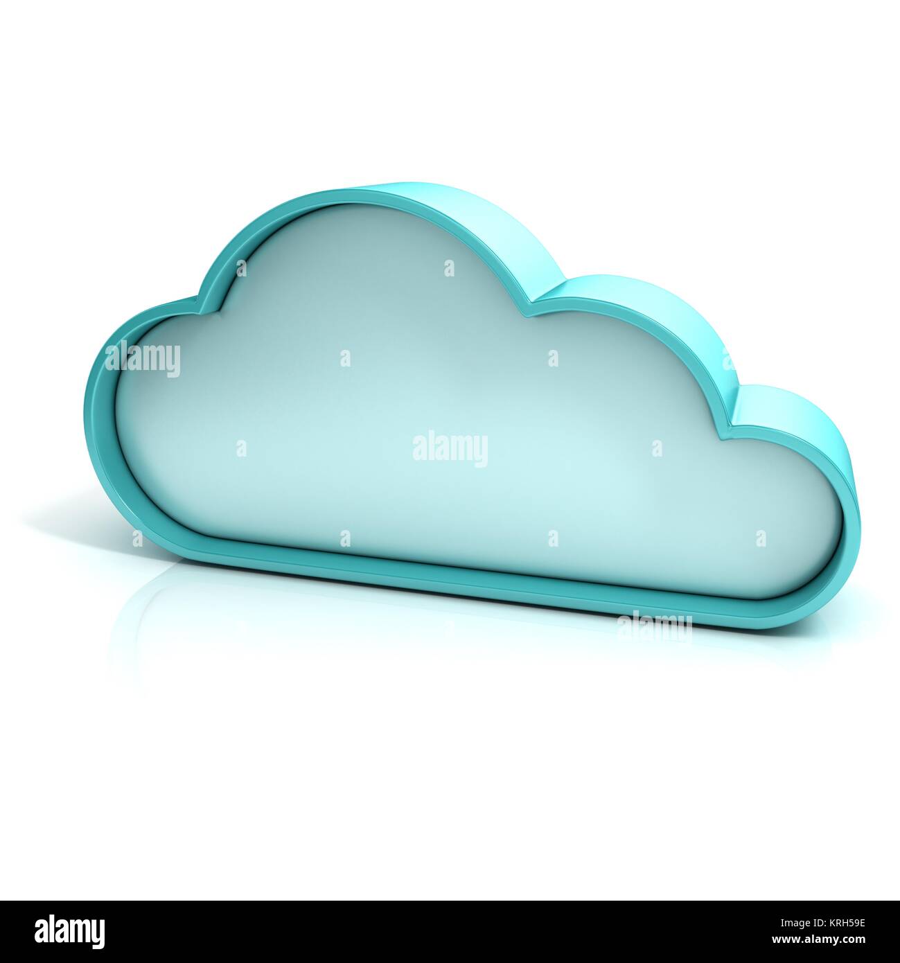 Il Cloud 3D'icona computer Foto Stock