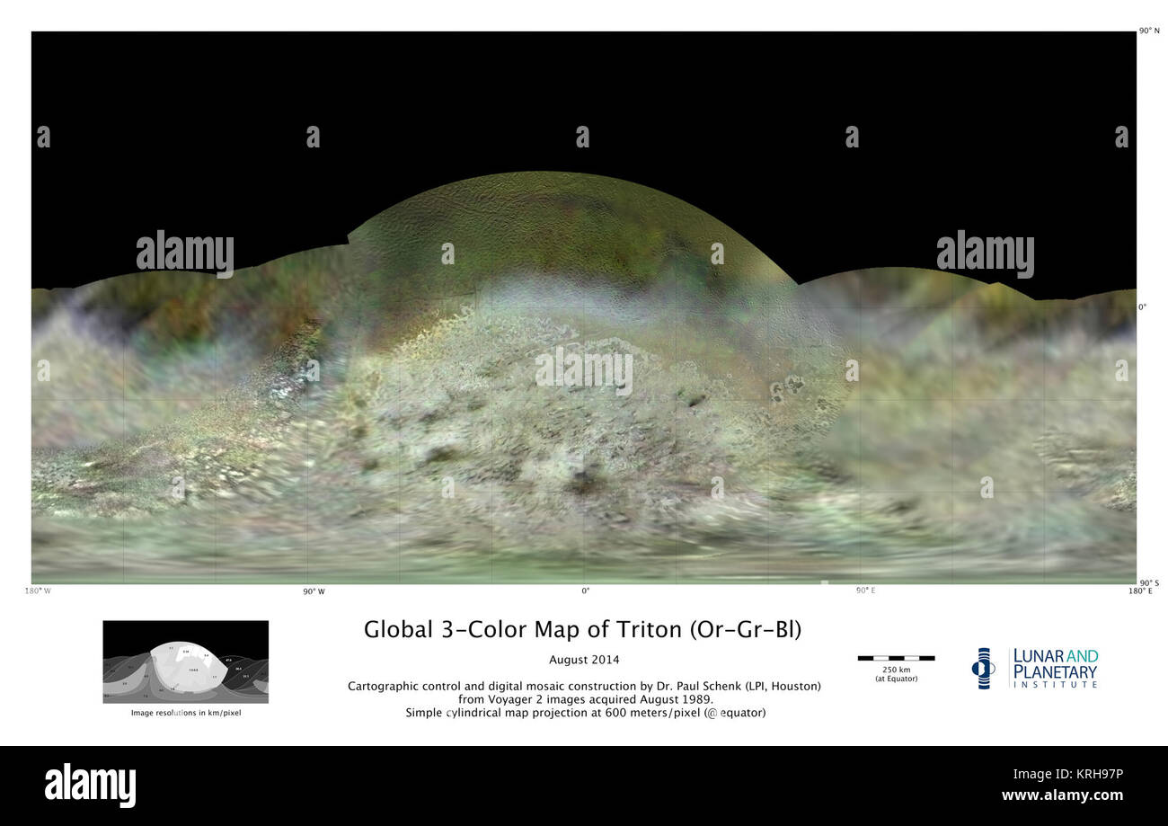 PIA18668 Mappa di Triton Foto Stock