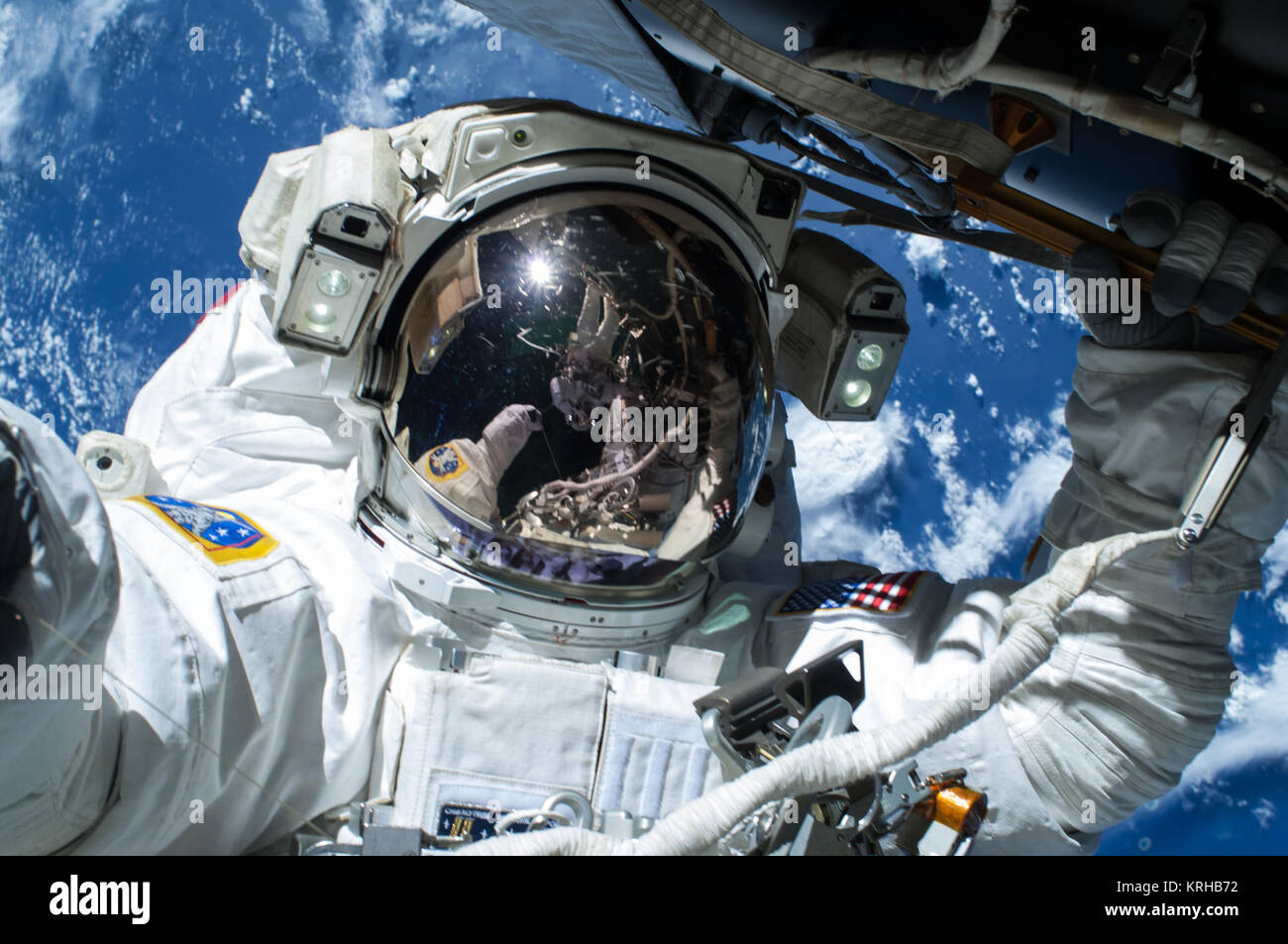 ISS-42 EVA-1 (a) Barry Wilmore Foto Stock ISS-42 EVA-1 (a) Barry Wilmore Foto Stock