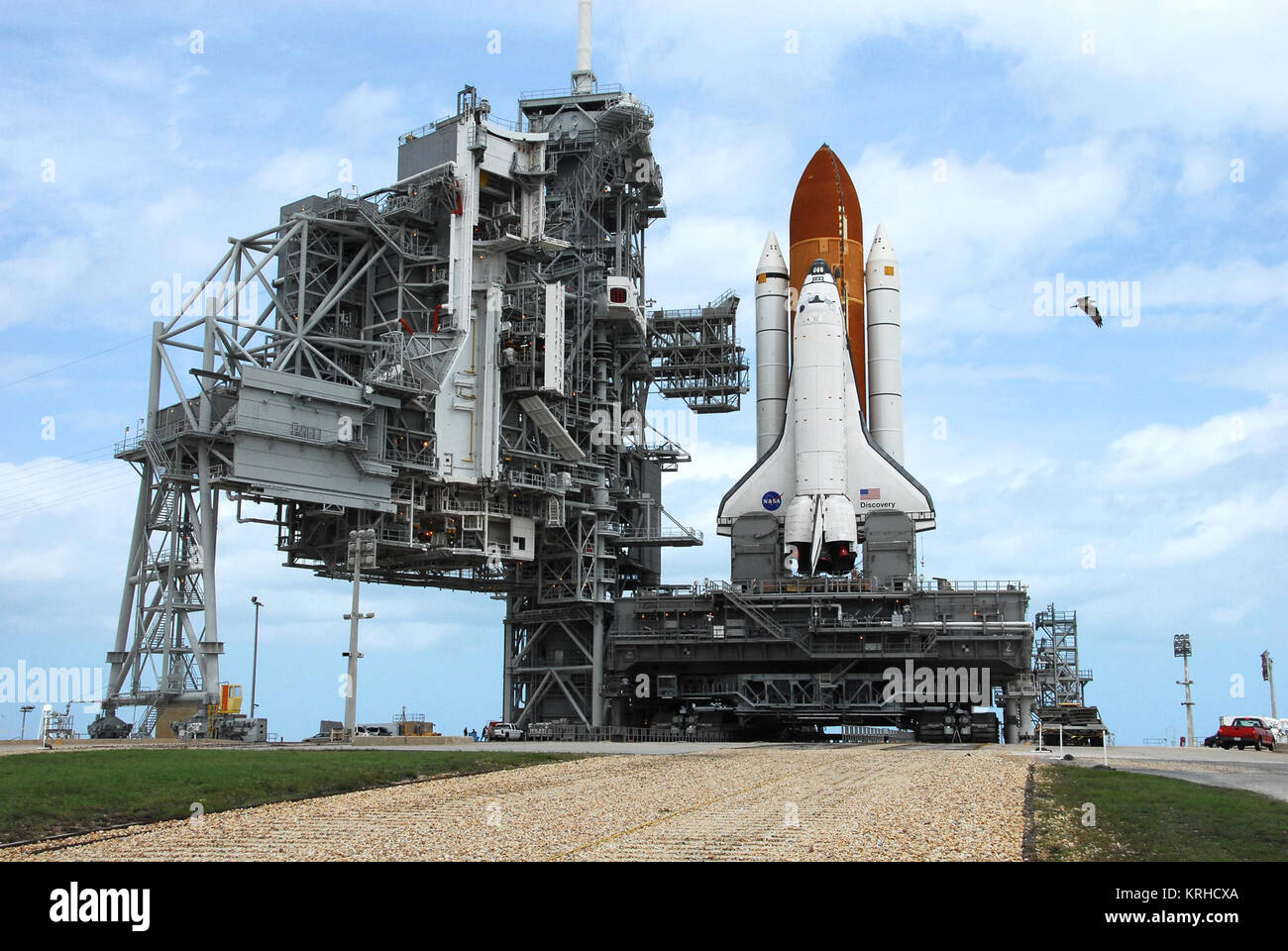 STS-120 arrivo di Launchpad Foto Stock