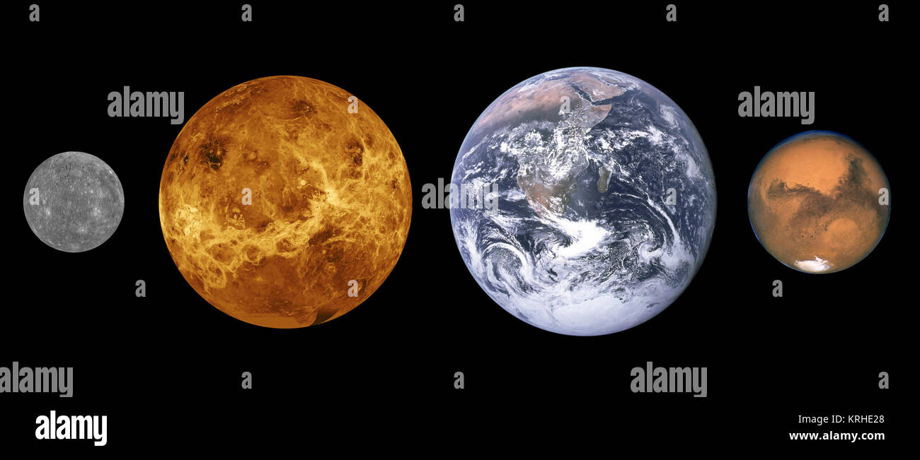 Pianeta terrestre dimensioni Foto Stock