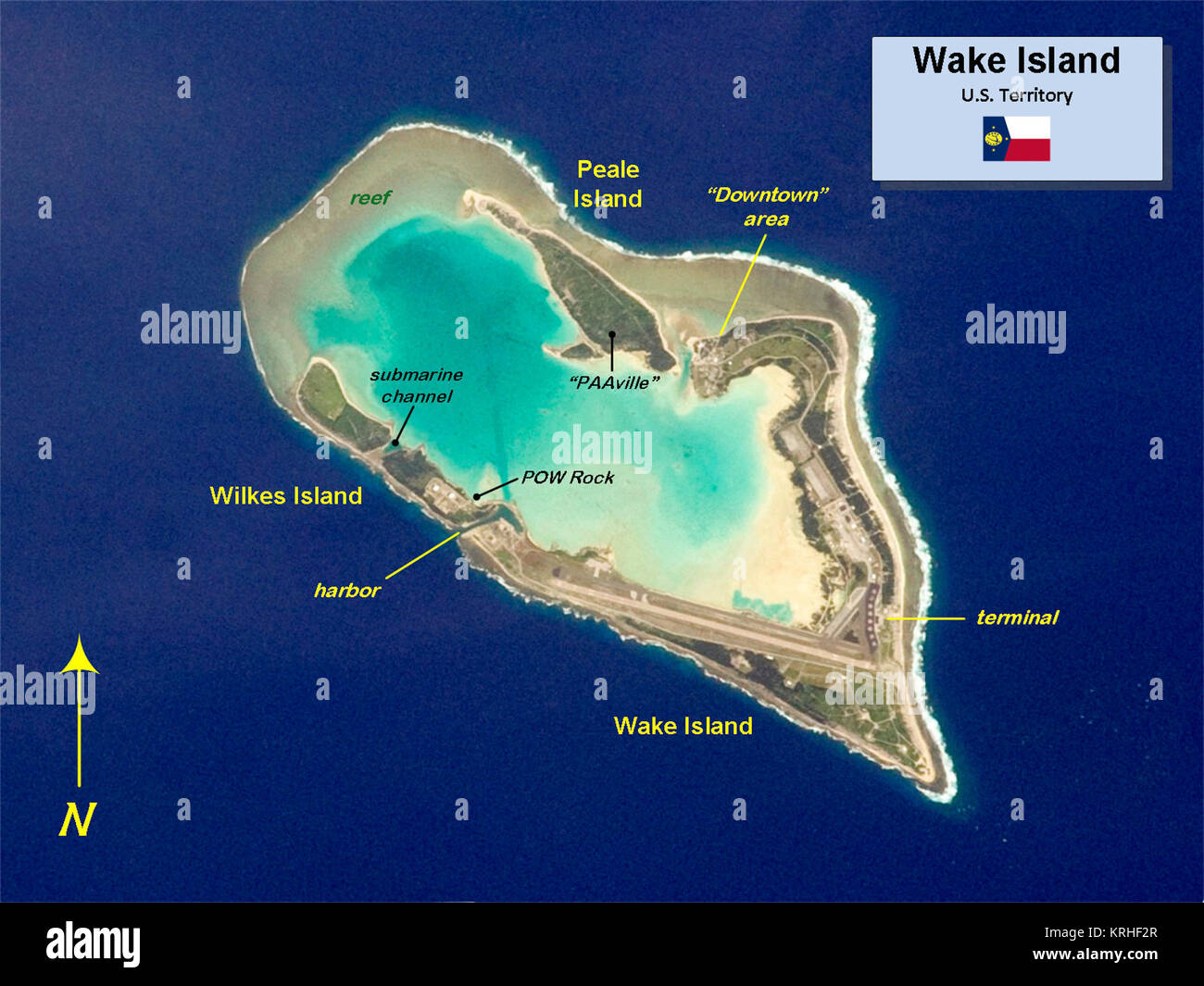 Isola di wake map immagini e fotografie stock ad alta risoluzione Alamy