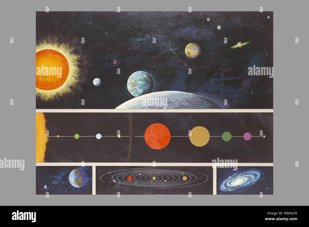Sistema solare artwork Foto Stock