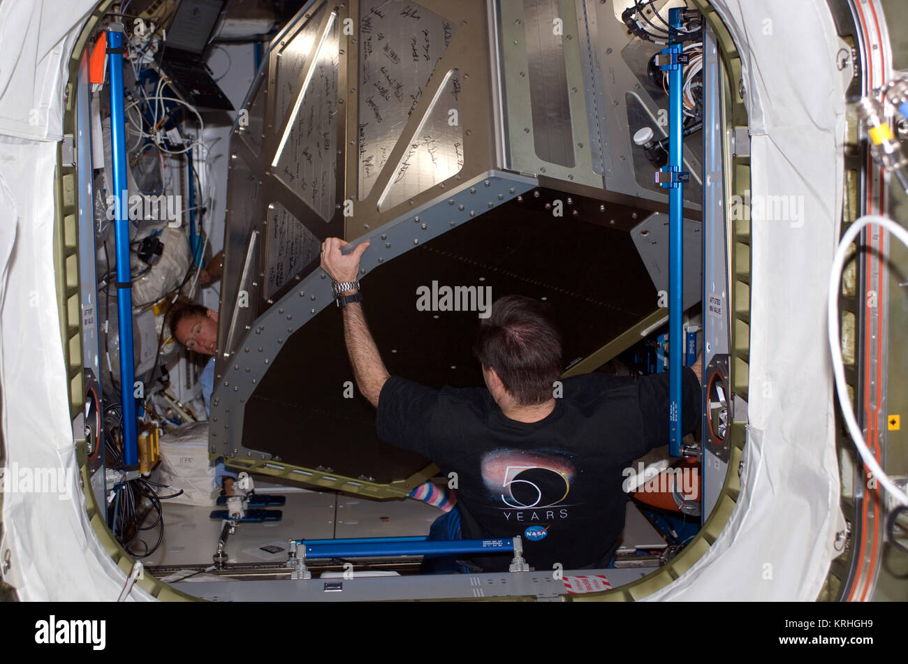 STS-126 CrewRack Foto Stock