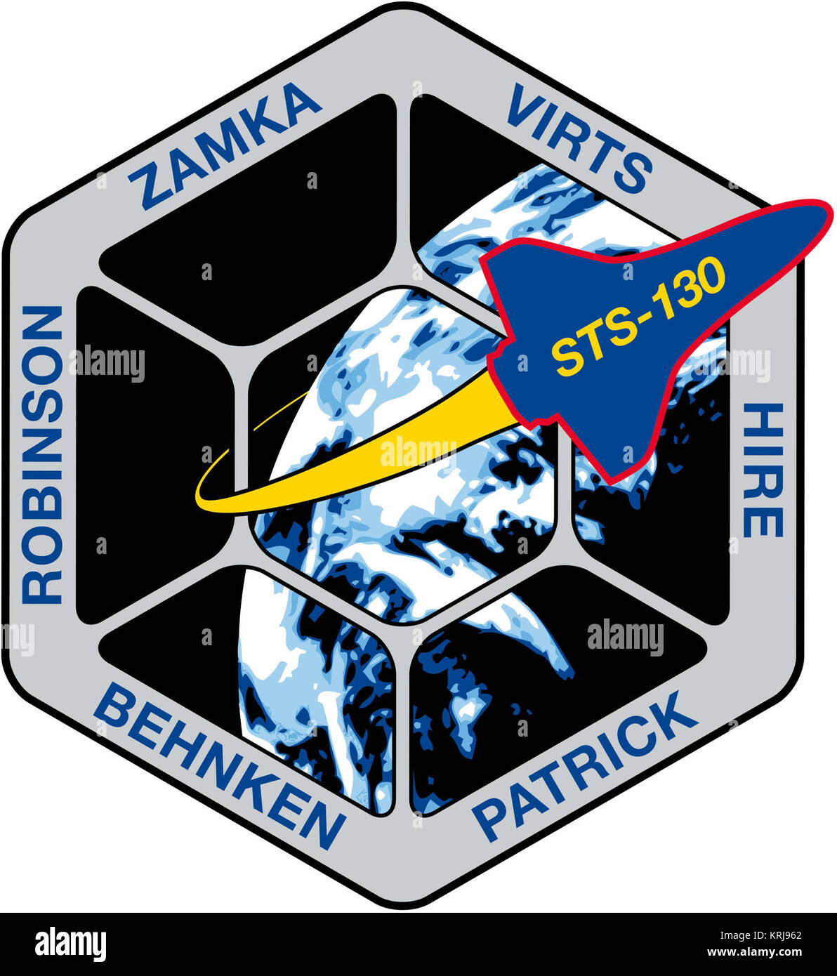 STS-130 patch Foto Stock