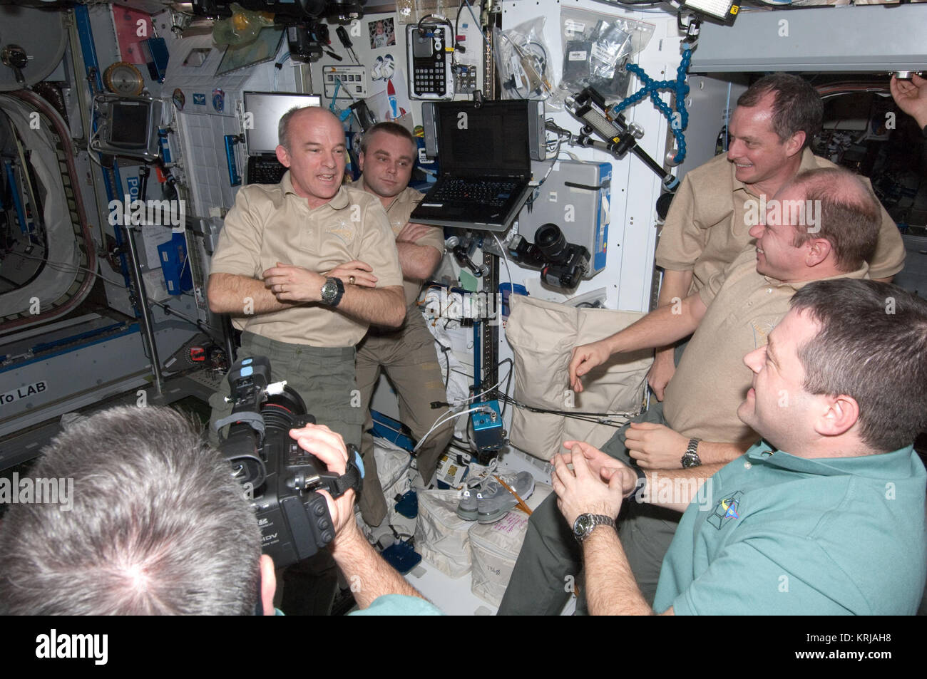 STS-130 addio Foto Stock